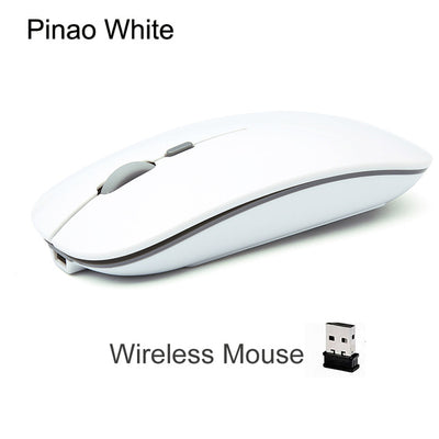 Cliry Rechargeable Optical Wireless Mouse Slient Button Ultra Thin Mini Optical Ultrathin USB 2.4G Mice for Computer Laptop PC