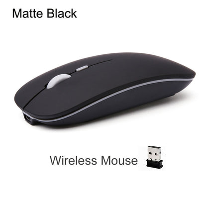 Cliry Rechargeable Optical Wireless Mouse Slient Button Ultra Thin Mini Optical Ultrathin USB 2.4G Mice for Computer Laptop PC