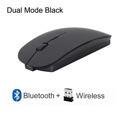 Cliry Rechargeable Optical Wireless Mouse Slient Button Ultra Thin Mini Optical Ultrathin USB 2.4G Mice for Computer Laptop PC