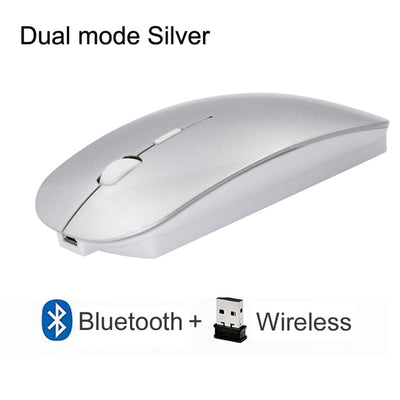 Cliry Rechargeable Optical Wireless Mouse Slient Button Ultra Thin Mini Optical Ultrathin USB 2.4G Mice for Computer Laptop PC